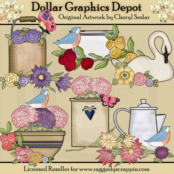 Grandma's Parlour - Clip Art