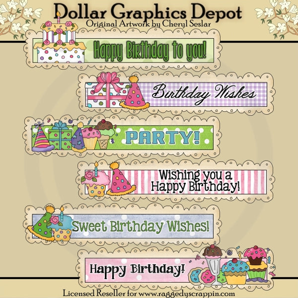 Títulos de Doodle de feliz cumpleaños