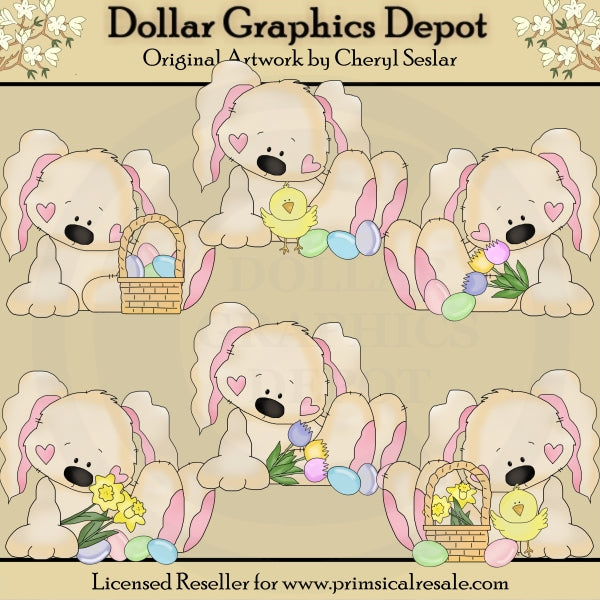 Happy Hare - Easter Wishes - Clip Art