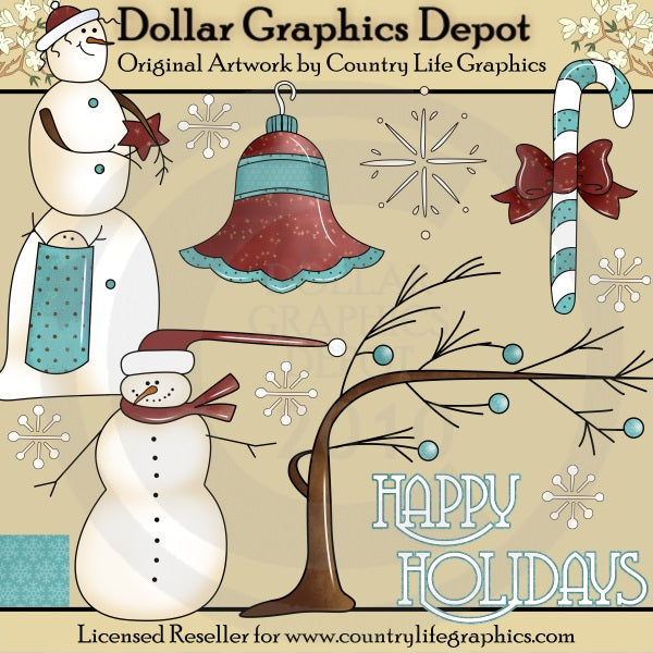 Felices fiestas - Clipart