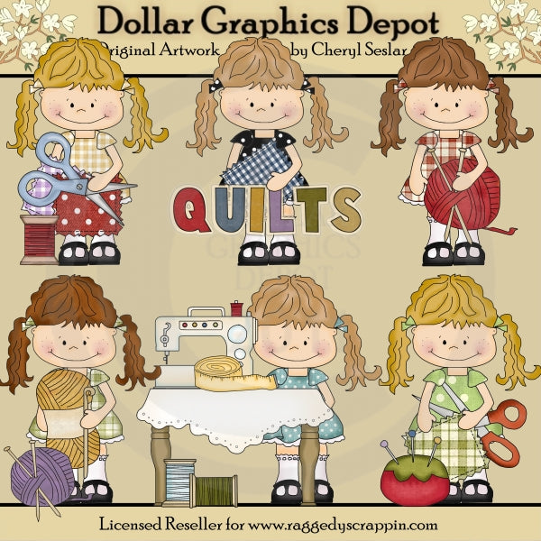 Happy Lulu's Sewing Room - Clip Art