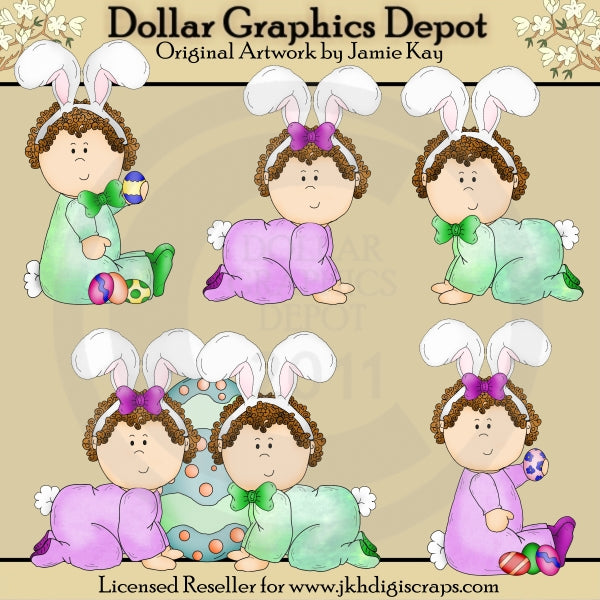 Heidi and Henry Easter 1 - Clip Art