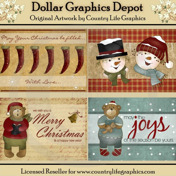 Tarjetas de felicitación navideñas