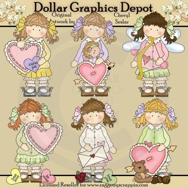 Holly My Sweet Valentine - Clip Art