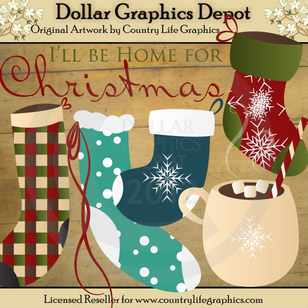 Casa per Natale - ClipArt