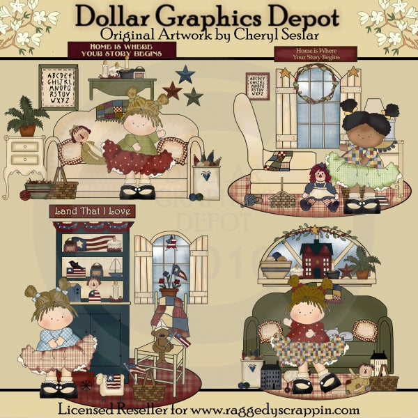 Home Sweet Home Little Beauties - Clip Art - DCS Exclusive