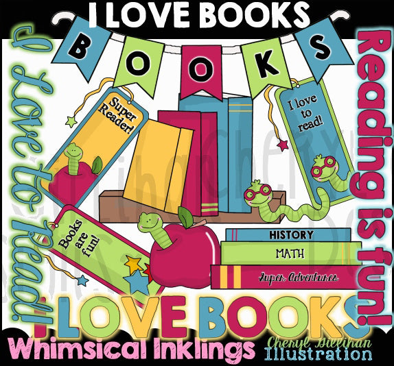 I Love Books...Graphic Collection