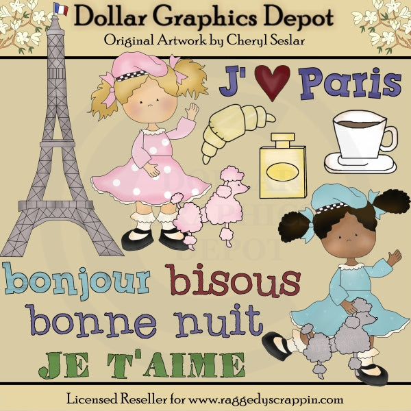 Amo París - Imágenes Prediseñadas