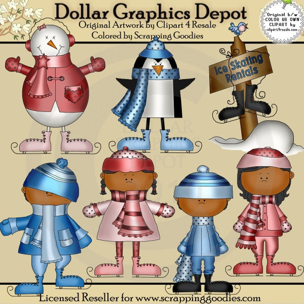 Pattinaggio sul ghiaccio 2 - ClipArt