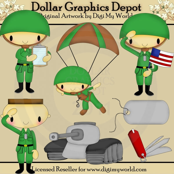 En El Ejército Ahora - Clipart