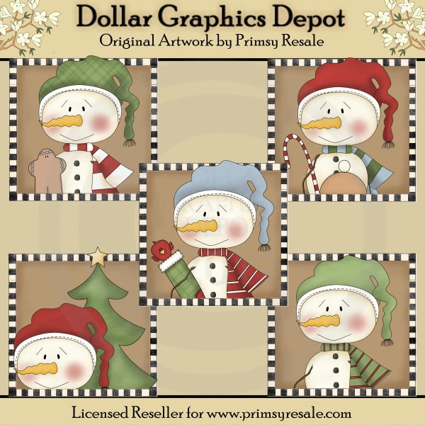 En La Caja - Muñecos De Nieve 2 - Clipart