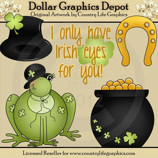 Occhi irlandesi per te - ClipArt