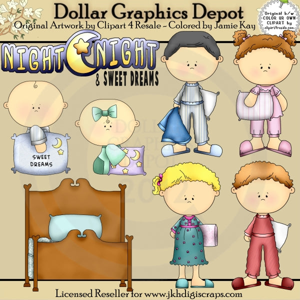 Pigiami per bambini - ClipArt