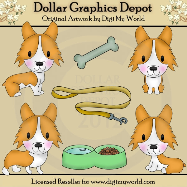 Jasper - Welsh Corgi - Clip Art