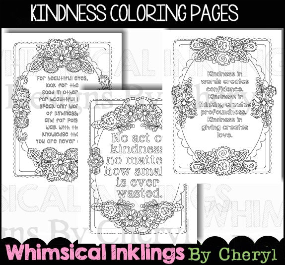Kindness...Coloring Pages  *WI