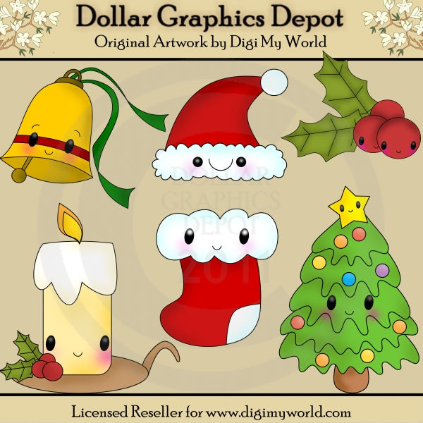 Kawaii Christmas - Clip Art