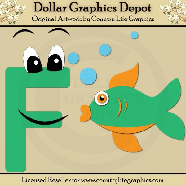 Alphabet Letter F - Cutting Files