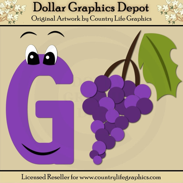 Alphabet Letter G - Cutting Files