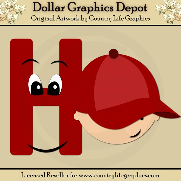 Alphabet Letter H - Cutting Files