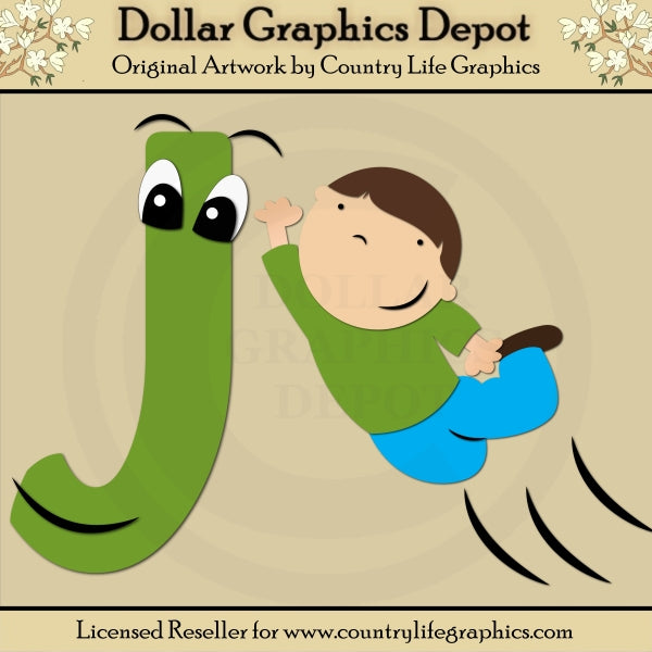 Alphabet Letter J - Cutting Files