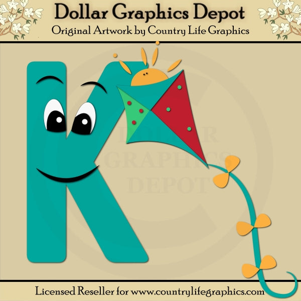 Alphabet Letter K - Cutting Files