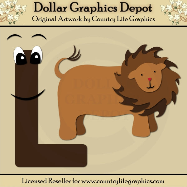 Alphabet Letter L - Cutting Files