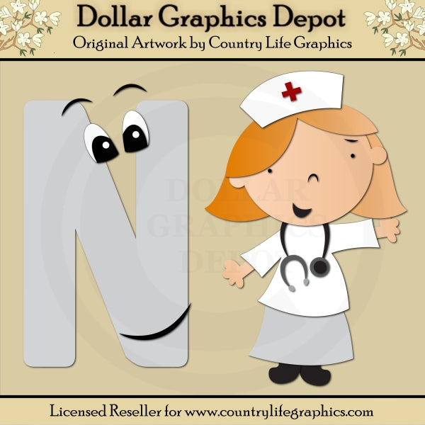 Alphabet Letter N - Cutting Files