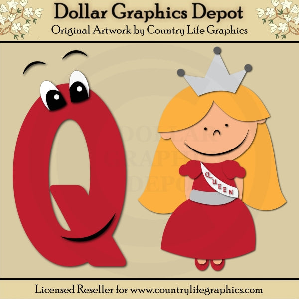 Alphabet Letter Q - Cutting Files