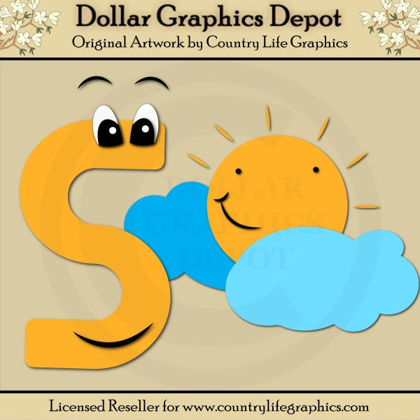 Alphabet Letter S - Cutting Files