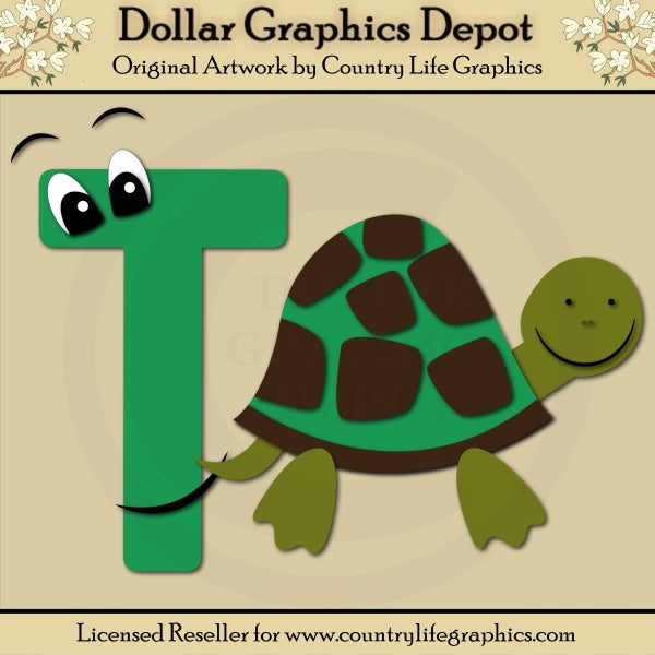 Alphabet Letter T - Cutting Files