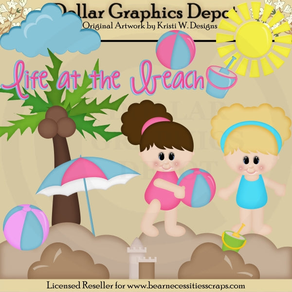 Life At The Beach - Clip Art - DCS Exclusive