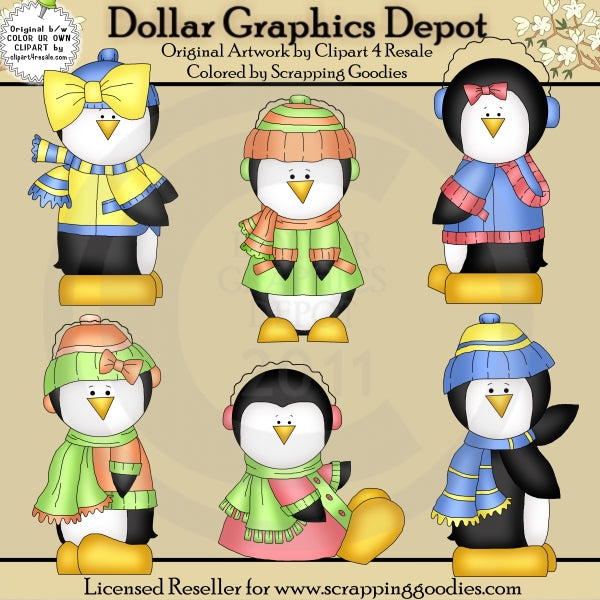 Piccoli pinguini - ClipArt
