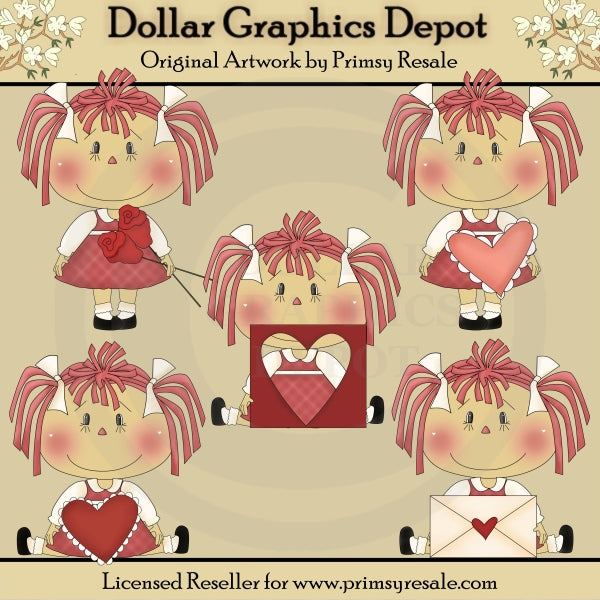 Lil' Valentine Annies - ClipArt