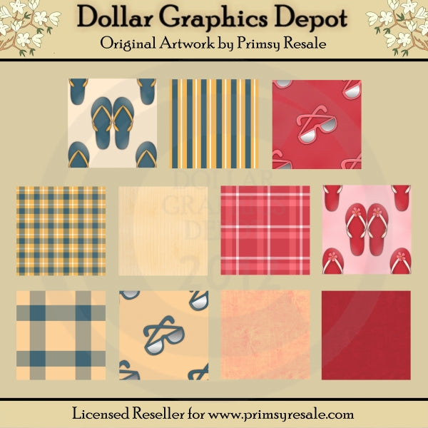 Lilly and Landon Swimming - Backgrounds