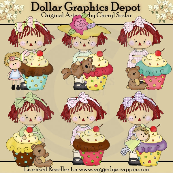 La piccola Annie - Ama i cupcakes - ClipArt