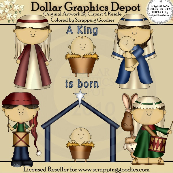 Pequeño Belén - Clipart