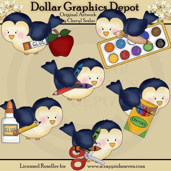 Gli uccellini vanno a scuola - ClipArt