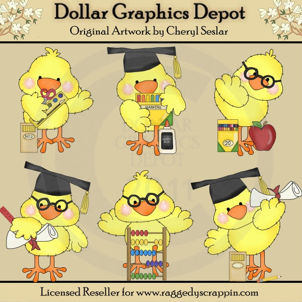 Little Chicks - School - Clip Art