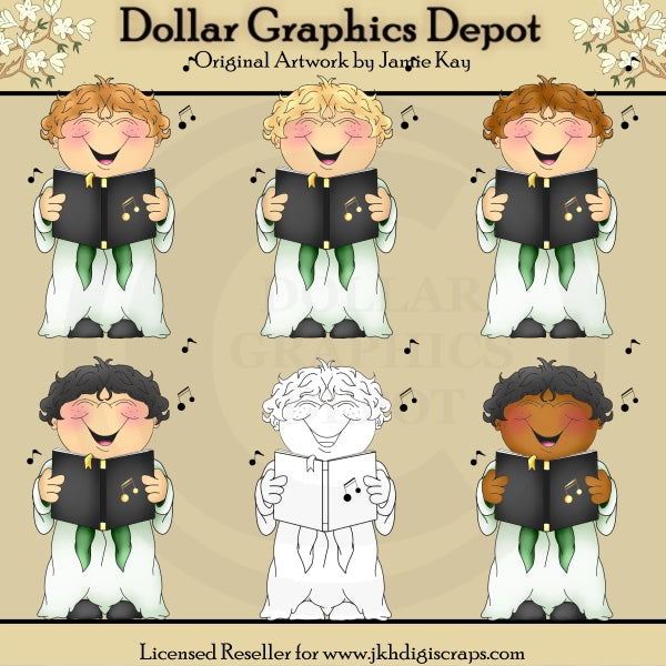 Piccoli ragazzi del coro - ClipArt