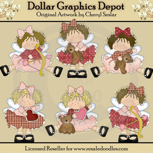 Little Cupid Beauties - Clip Art