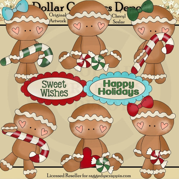Little Gingers - Felices Fiestas - Clipart