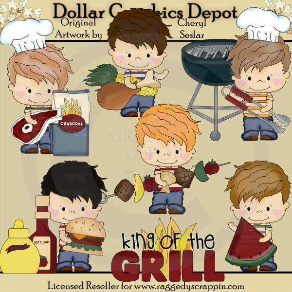 Pequeño Henry - Rey de la parrilla - Clipart