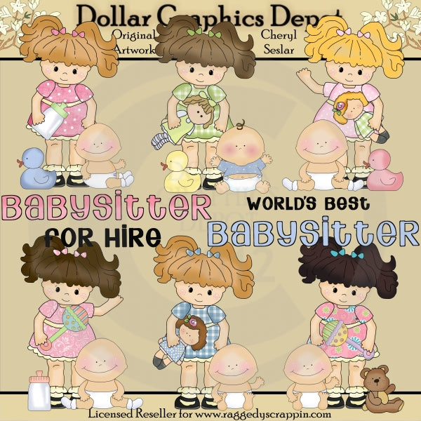 Pequeña Lola - Niñera - Clipart