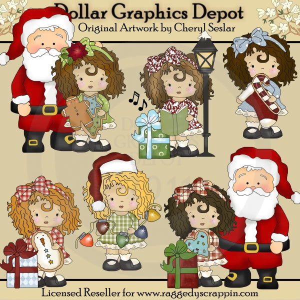 La Pequeña Lola Ama La Navidad - Clipart