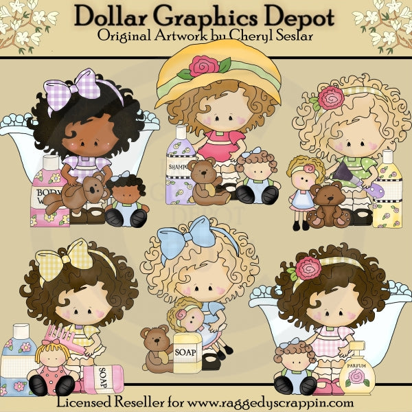 Little Lucy - Bath and Body - Clip Art
