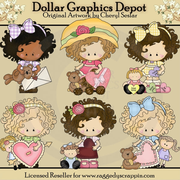 Little Lucy - Be My Valentine - Clip Art