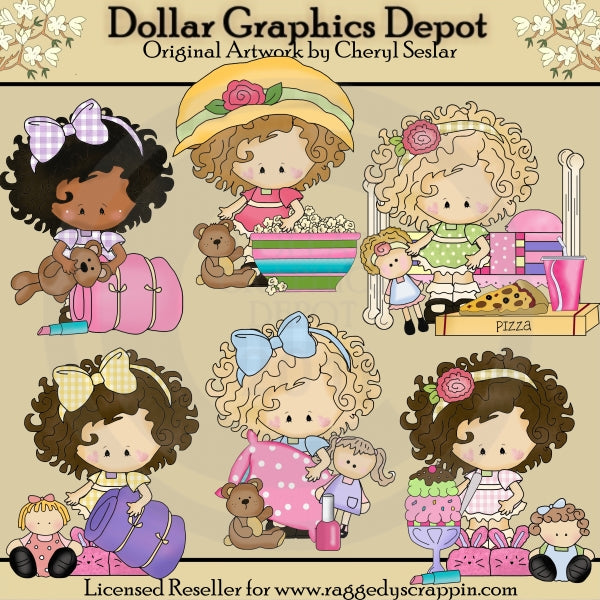 Piccola Lucy - Pigiama party - ClipArt