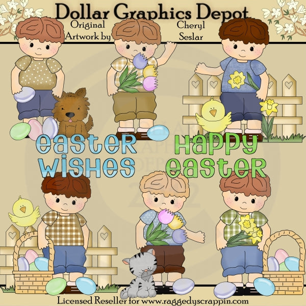 Little Luke - Easter Wishes - Clip Art