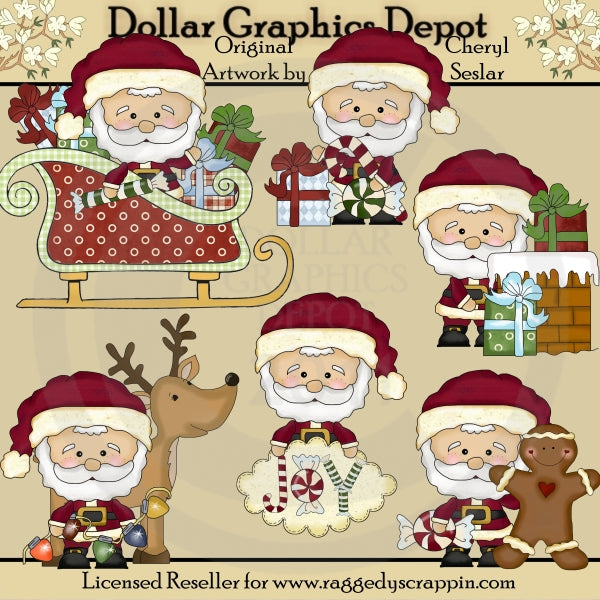 Nochebuena De Papá Noel - Clipart