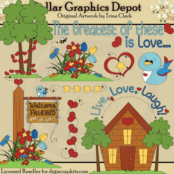 Vive, Ama, Ríe - Clipart